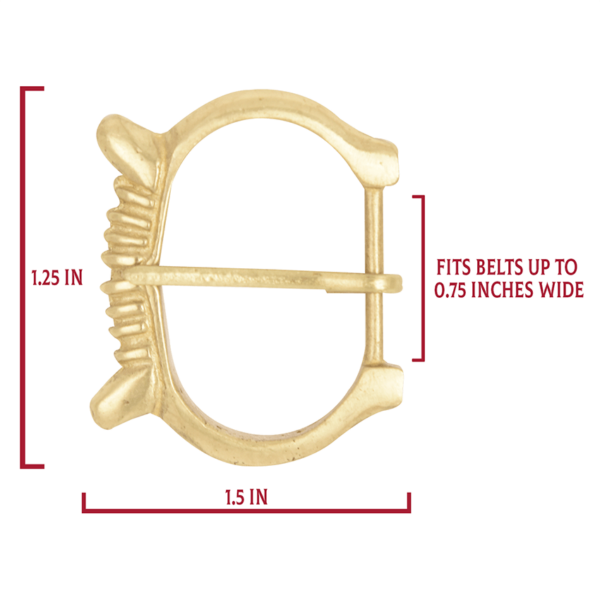 Renaissance Brass Belt Buckle
