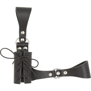 Lace-Up Cuff Black Sword Frog