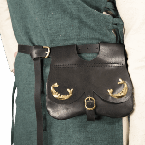 Ornate Medieval Pouch - Black