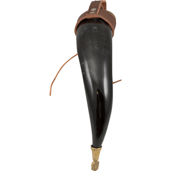 Rollo Drinking Horn with Leather Holder