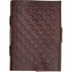 Celtic Cross with Knotwork Leather Journal with Lock