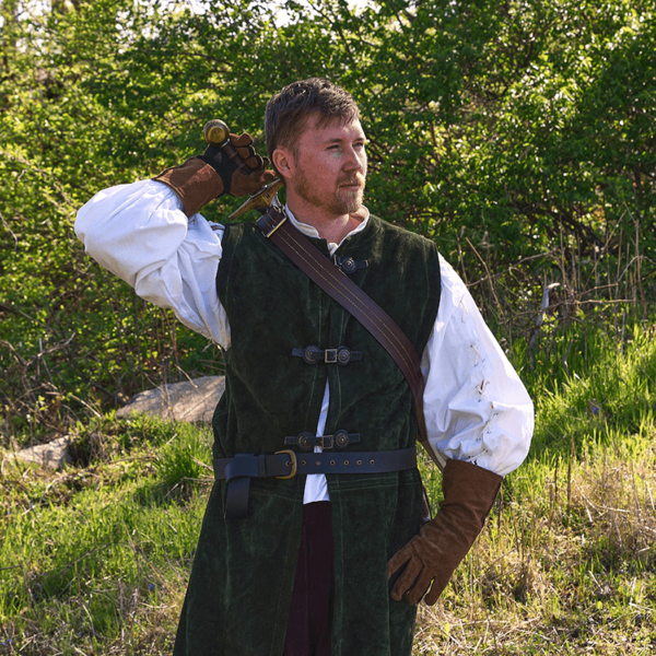 Medieval Back Baldric - Brown