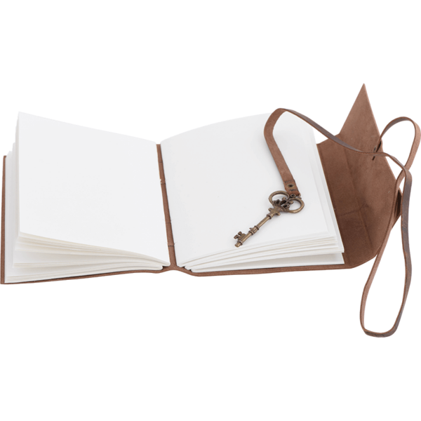 Secret Leather Journal with Key