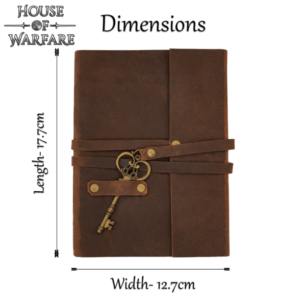 Secret Leather Journal with Key
