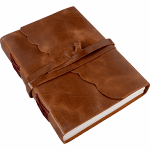 Scalloped Cover Medieval Leather Journal