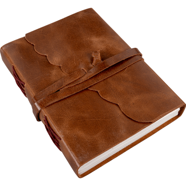 Scalloped Cover Medieval Leather Journal