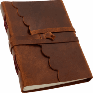 Scalloped Cover Medieval Leather Journal