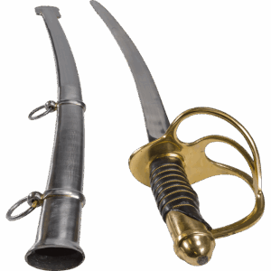 American Cavalry Officer's Steel Sword with Scabbard