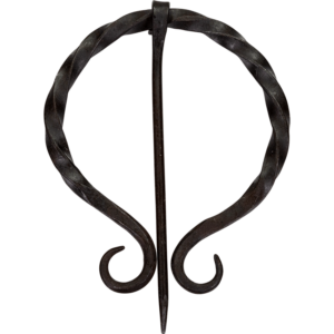 Twisted Medieval Cloak Pin
