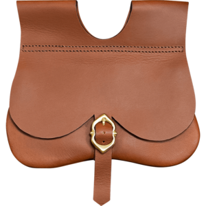 Leather Medieval Kidney Pouch - Brown
