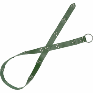 Fighters Leather Ring Belt - Green