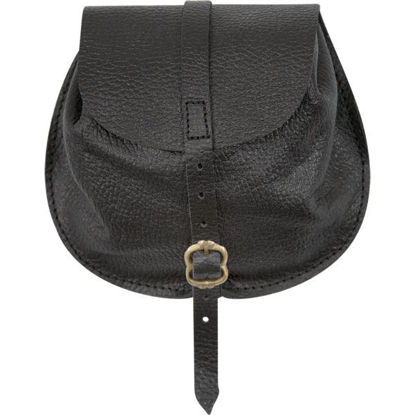 Small Merchant Leather Bag - Black