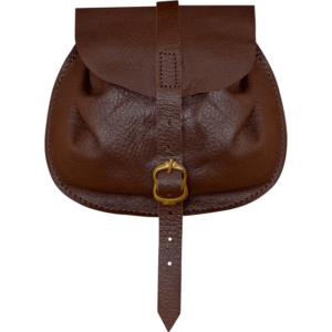 Small Merchant Leather Bag - Brown