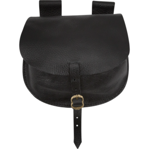 Adventurers Leather Flap Bag - Black