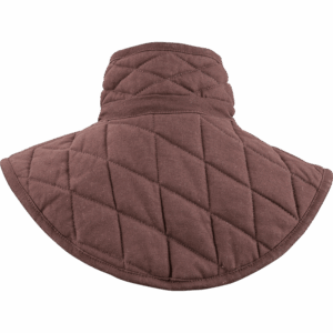 Brass Buckle Padded Collar - Brown