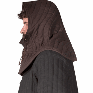 Medieval Padded Coif - Brown