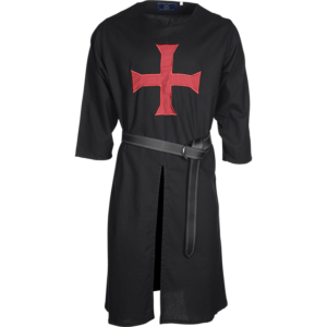 Black with Red Cross Templar Tunic