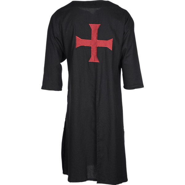 Black with Red Cross Templar Tunic