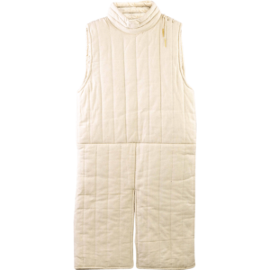 Collared Sleeveless Gambeson - Ecru