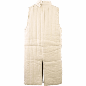 Collared Sleeveless Gambeson - Ecru