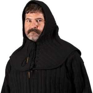 Medieval Padded Coif - Black