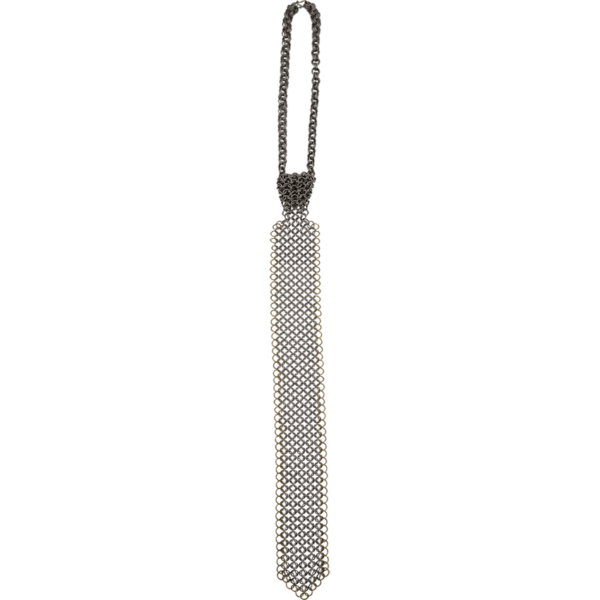 Steel and Brass Chainmail Tie