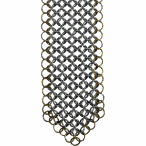 Steel and Brass Chainmail Tie