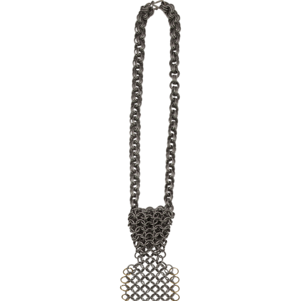 Steel and Brass Chainmail Tie