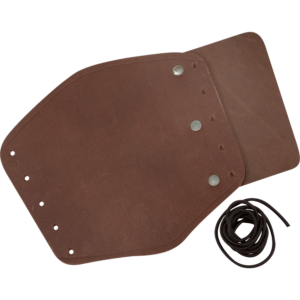Simple Leather Wrist Bracer- Brown