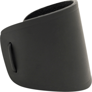 Simple Leather Wrist Cuff - Black