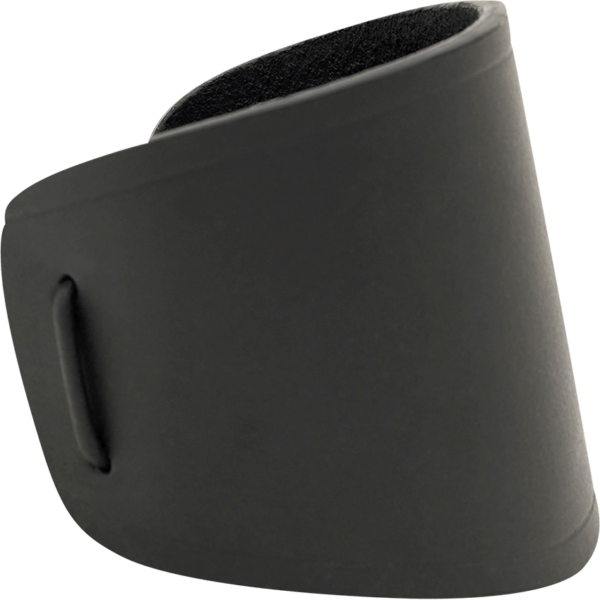 Simple Leather Wrist Cuff - Black