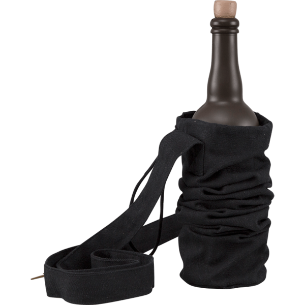 Canvas Bottle Bag - Black