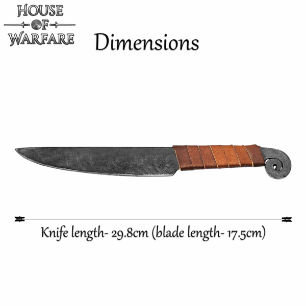 Scrolled Germanic Knife