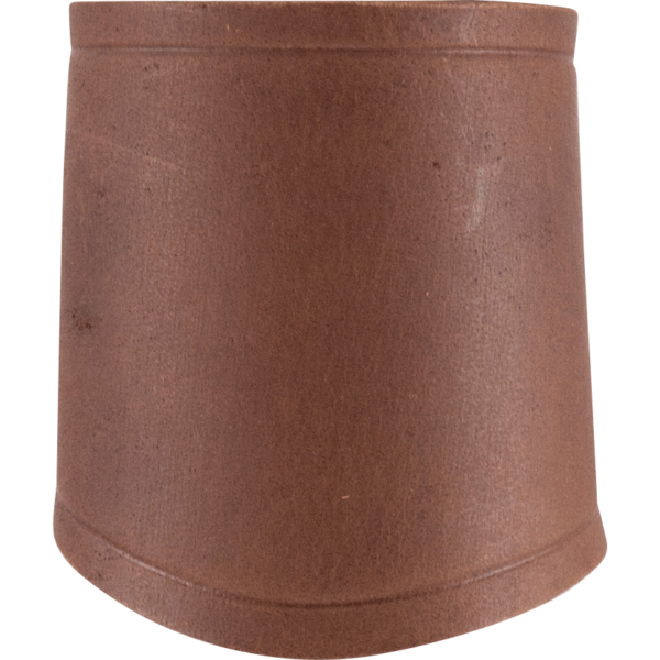 Simple Leather Wrist Cuff - Brown