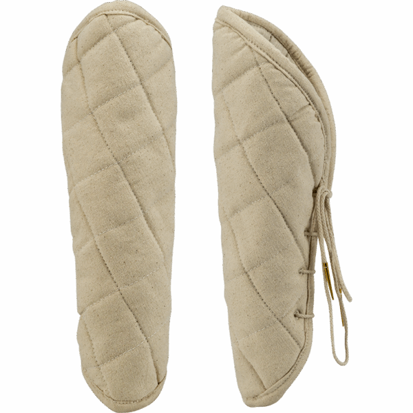 Medieval Padded Bracers - Ecru