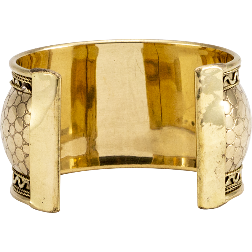 Embossed Brass Bangle HW701155 LARP Distribution