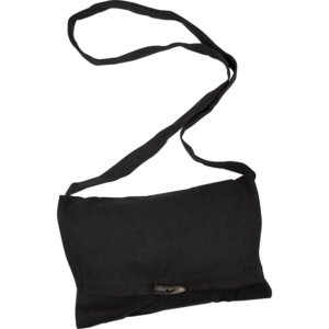 Medieval Canvas Shoulder Bag - Black