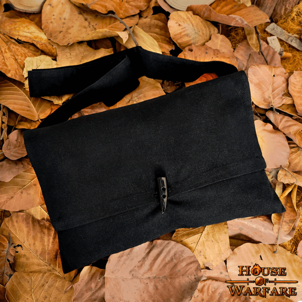 Medieval Canvas Shoulder Bag - Black