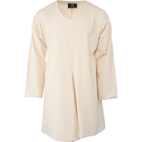 Long Sleeve Medieval Tunic - Ecru