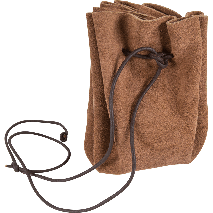Brown Leather Pouch - HW-701160 - LARP Distribution
