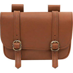Large Merchant Leather Bag - Brown