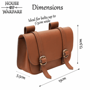 Large Merchant Leather Bag - Brown