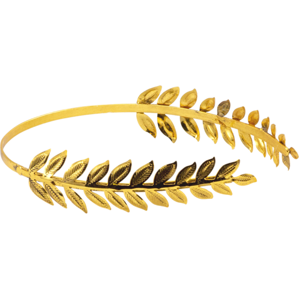 Brass Leaf Roman Hair Band