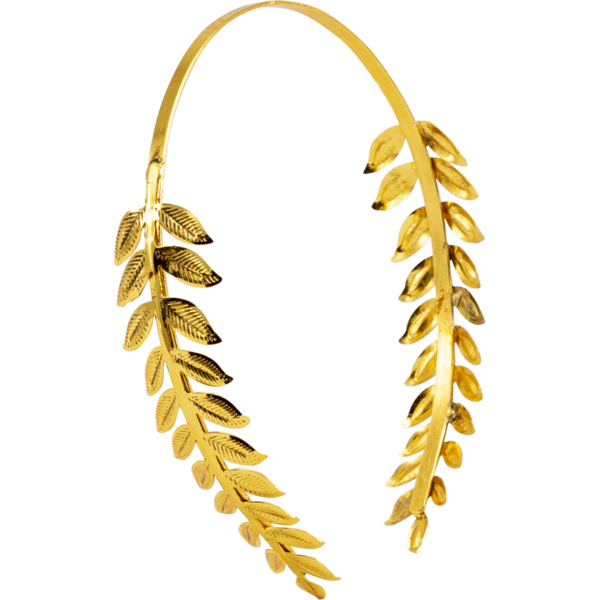 Brass Leaf Roman Hair Band