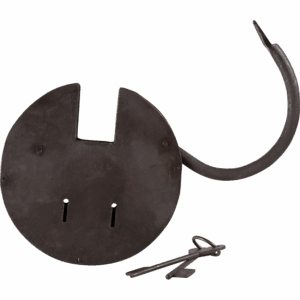 Large Medieval Padlock with Keys