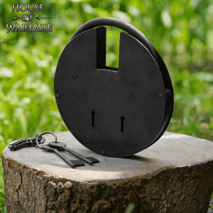 Large Medieval Padlock with Keys