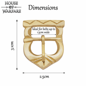 Medieval Strap Buckle with Belt Keeper