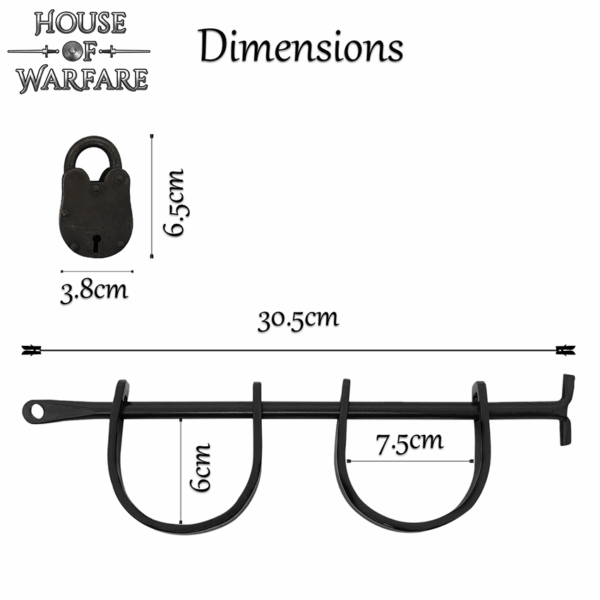 Bar Handcuffs with Lock