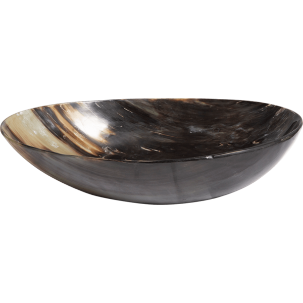 Oval Medieval Horn Bowl