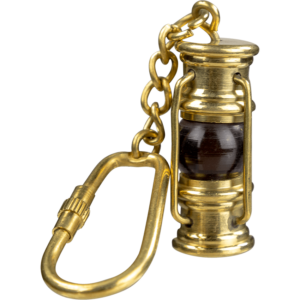 Brass Oil Lamp Keychain